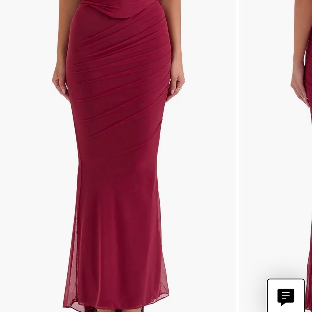 House Of CB Cassidy Ruched Maxi Skirt